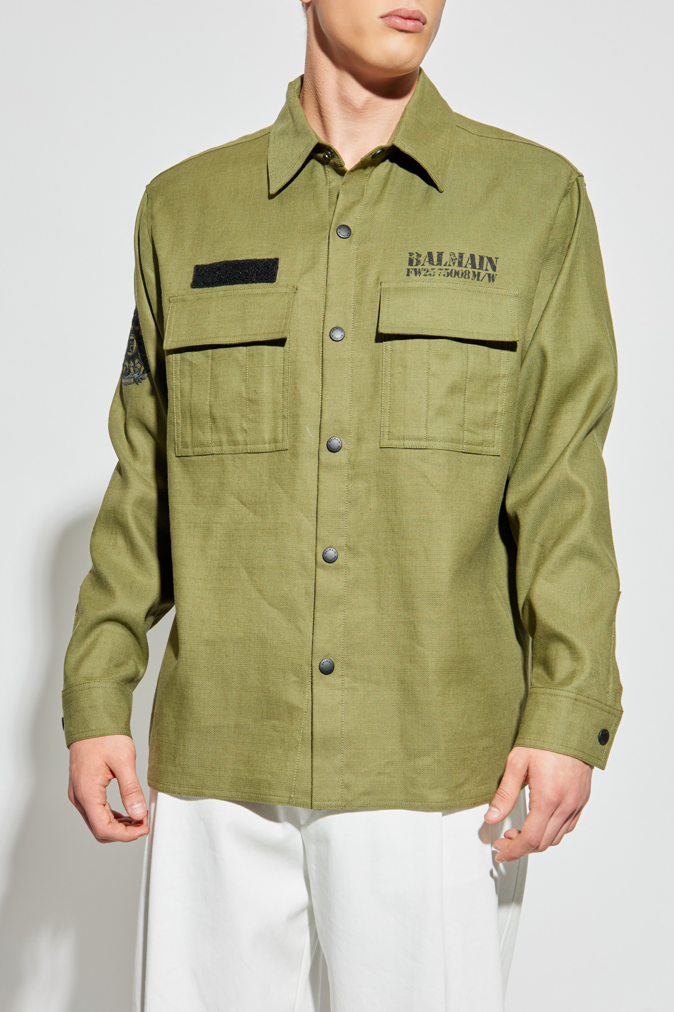 Balmain Shirt with logo | Men's Clothing | Vitkac